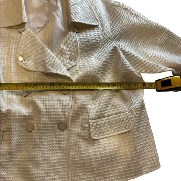 Talbots Women’s Winter White Double-Breasted Blazer Size 22W - Picture 8 of 10